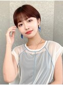 ハンサムショート/丸みショートボブ/20代30代40代50代/顔周り
