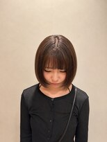 シアン 栄店(CYAN.)&nbsp;黒染め履歴から1ブリーチで透明感グレージュ