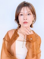 ビーチ(BEACH) ★前髪あり韓国レイヤーボブミルクブラウンくびれヘアヨシンモリ