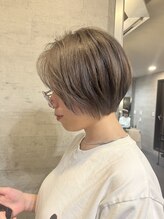 グレージュショート