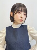 バサ 新所沢店(BASSA)&nbsp;耳かけと透け感前髪のコンパクトボブ