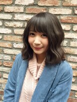 リゼル ユア 渋谷(RISEL YUA)&nbsp;カーキベージュのウェーブロブ