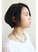 ひし形ボブ ストレート/白髪染め/ヘッドスパ/リタッチ