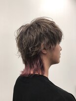 ウィルゴ(VIRGO) ピンク×グレージュマッシュウルフ