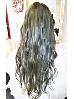 デザインヘアーピアジェ 八木店(DESIGN HAIR PIAGET) ☆外国人風特殊キララカラー+ハイライト+カット☆大人綺麗髪