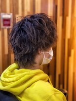 グッドマン バーバーショップ リョクチ(goodman barbar shop RYOKUCHI)&nbsp;ウルフカット　ツイストスパイラル