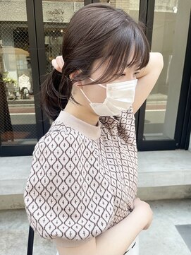 コフィー バイ メルト 吉祥寺(cofy by melt) 【松本咲花】小顔顔まわりレイヤー/おくれ毛/もみれ毛/ベージュ