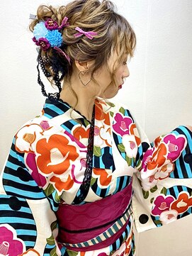 アップスニニー(up's niny) *ゆかたの着付けとルーズなアップスタイル*夏の人気メニュー
