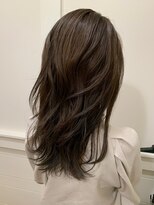 TJ天気予報 3t 日進店&nbsp;【髪質改善】ブラウン系ミディアムスタイル