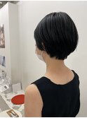 大人ショート×黒髪