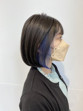 フリー(Free.) イヤリングカラー×ネオンブルー