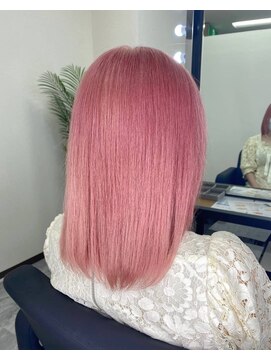 リアル(REAL) Pink ブリーチ/髪質改善/レイヤーカット/インナーカラー