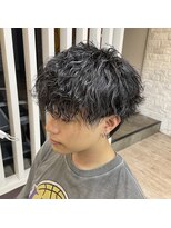 カイノオム 梅田(KAINO HOMME) 波パーマ マッシュ 刈り上げ ツーブロック