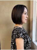 30代/40代/50代/ぱつっとボブ/脱白髪染め［南青山］