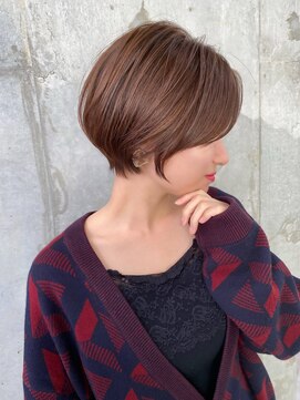 アロ 大阪梅田(alo) 【松本聖】ミルクティーショートボブ《大阪梅田/中崎町駅》