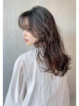 ノットバイベル 大宮(knot by belle) 透明感あるスモークオリーブカラー×デジタルパーマ♪　大宮