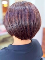 アークスヘアー&nbsp;20代30代40代ハイライト透け感ショートボブショコラアッシュ