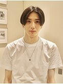【赤津美奈】メンズカット　センターパート　ツーブロック