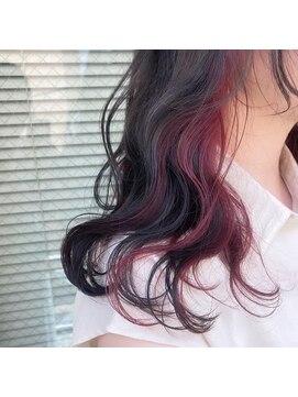 ミント(mint) 【初カラーに!ブリーチ1回でできるインナーピンクカラー】