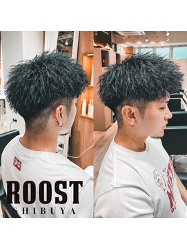 ルースト 渋谷店(ROOST) ツイストパーマ/ジェットモヒカン/ベリーショート/アップバング