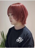レイヤーカットハイライトショートヘアイルミナカラーオージュア