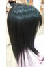 【ストレート】縮毛矯正＋オーナーカット＋艶&炭酸トリートメント￥25,300→