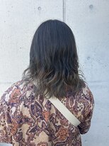 アチーブ ヘア デザイン(achieve hair design)&nbsp;グラデーションカラー外国人風なみなみウェーブスモーキーカラー