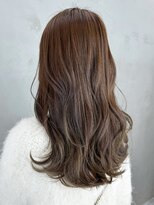 アルバム 銀座(ALBUM GINZA)&nbsp;カーキベージュ美髪セミディレイヤーロング_ba494621