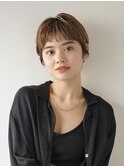 オリーブベージュ/ウェットヘア /レイヤーカット /平塚