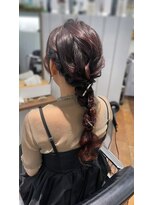 イムア(i mua)&nbsp;ロング × 編みおろしヘアアレンジ