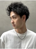 【aRietta大森】スパイキーショート×ニュアンスパーマ