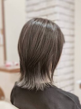 アンク リーフ(ankh leaf)の写真/天然由来の成分配合☆こだわりの透明感と艶感のあるカラーであなたらしく！つい触りたくなる髪に◎