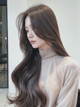 リベルテ 岡崎店(Liberte) 韓国風/艶髪ナチュラルグレージュ/ムルギョル巻き