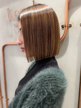 ロンド エスポワール 錦糸町(Lond espoir) 【澤口】ウェーブミディアム似合わせカットメルティカラーボブ