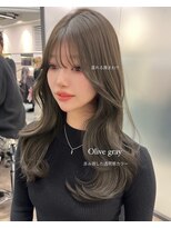 リリー(Lilley) (lilley内堀)韓国ヘア×オリーブグレージュ×前髪