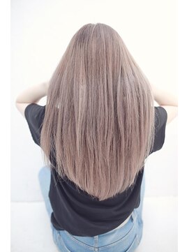 ラフィス ヘアー フォンテ 松山銀天街店(La fith hair fonte) 【La fith】 ホワイトベージュカラー☆ロングスタイル