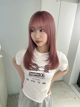 リンドトウキョウ(LINDO TOKYO) ブリーチ2回でできるピンクカラー♪