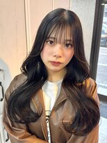 ヘアデザインファブロ イオンモール宮崎店(hair design FABRO.)&nbsp;ダークグレージュ/艶髪/韓国風スタイル