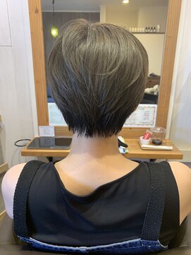 アンプリフィア(amplifier) アッシュグレージュ×地毛ブラック