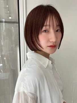 ポーチバイハニー オモテサンドウ(PORCH by HONEY omotesando) レイヤーボブ/ショートボブ/ミニボブ/アプリコットオレンジ2