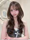 艶髪/ワンホンヘア/グレージュ/ダブルケアカラー
