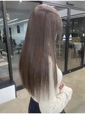10代20代ハイトーンミルクティグレージュ