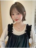 ♭大宮/レイヤーカット/チョコレートブラウン/ボブカット/
