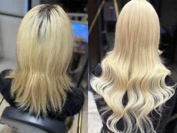 ラックスビー スカイ 大阪梅田店(LUXBE SKY)の写真/最高級人毛100%シールエクステ使用♪ナチュラルに馴染み、地毛のような仕上がり