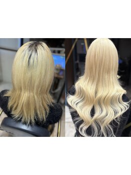 最高級人毛100%シールエクステ使用♪ナチュラルに馴染み、地毛のような仕上がり