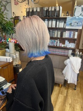 Bambi* ダブルカラー　切りっぱなしボブ ルーツカラー