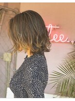 アットティー 金沢文庫(at tee...)&nbsp;【attee...hair&nail】バレイヤージュ×ロブボブ