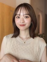 ガーデンヨコハマエスト(GARDEN YOKOHAMA est) 外ハネ ロブ ミディアム 似合わせカット 大人ガーリー