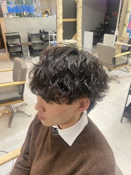 メンズサロン クロムス 梅田茶屋町店(Men's salon clomus) 【clomus】波巻きパーマ　梅田 茶屋町