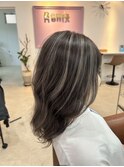 髪實改善ハイライトカラー/10代/20代/30代/福岡美容室/田川